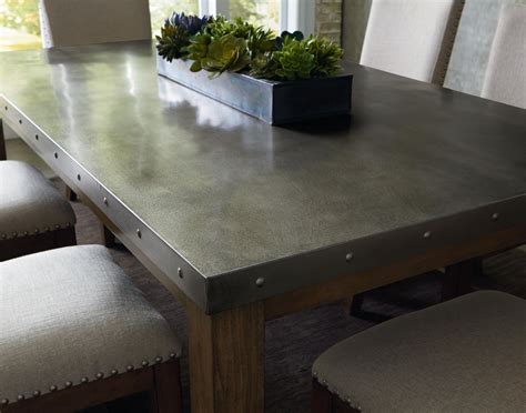 metal tabletop house|deep metal display dining table.